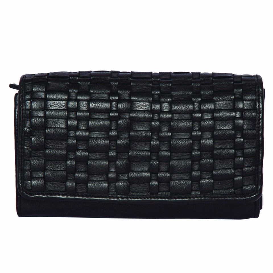 WO-11 Leather Weave Wallet