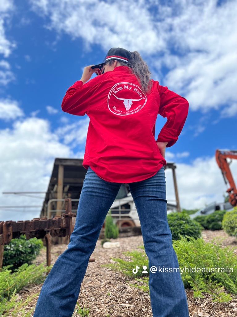 Men's Half Button Work Shirt