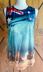 Kids "HORSES" Singlet