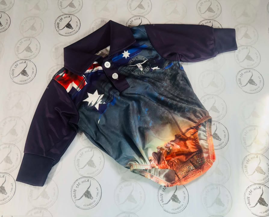 Little Tacker Fishing Romper - CATTLE