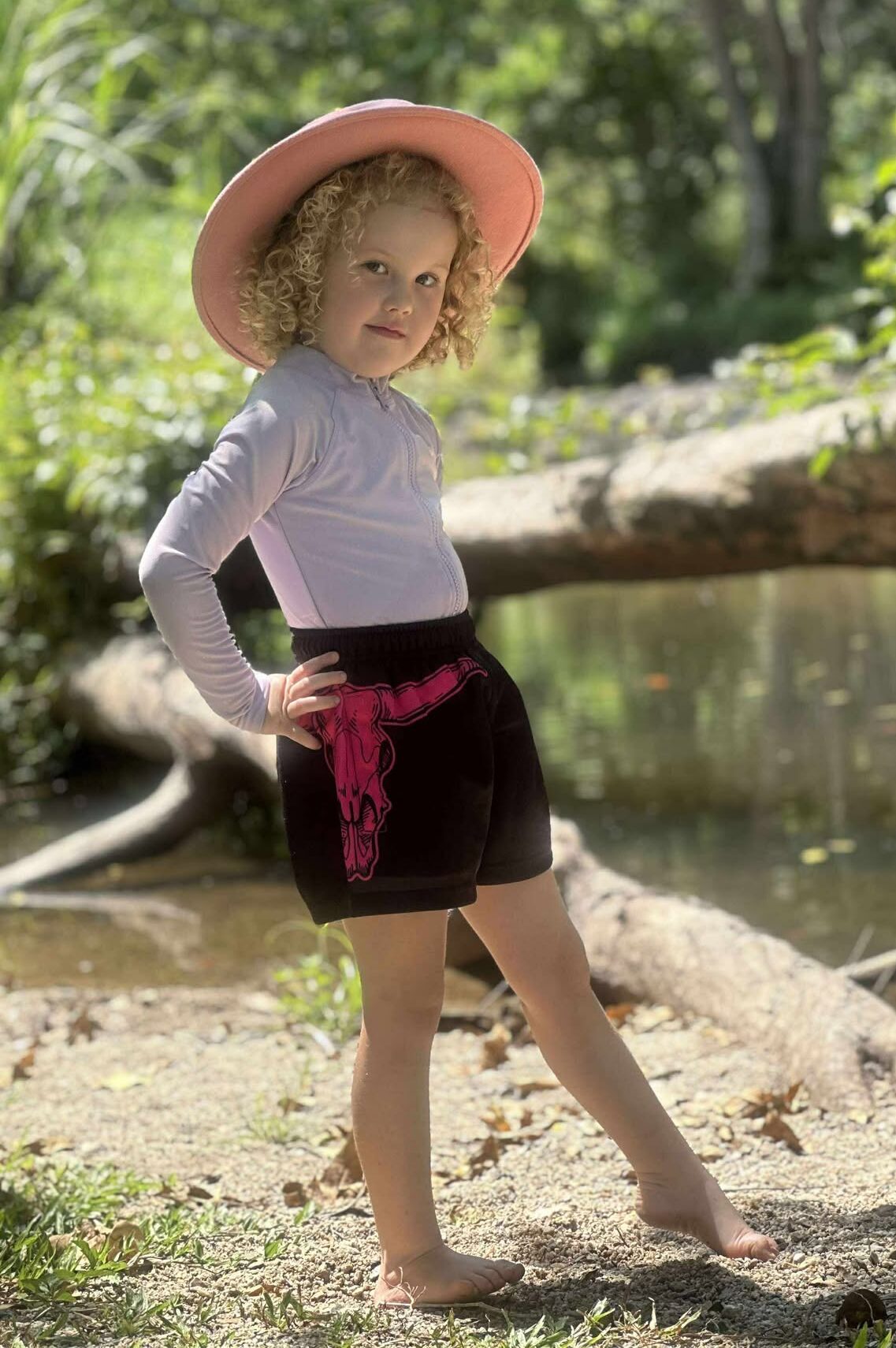 Kids"Pink Bull" Edition Rugby Shorts