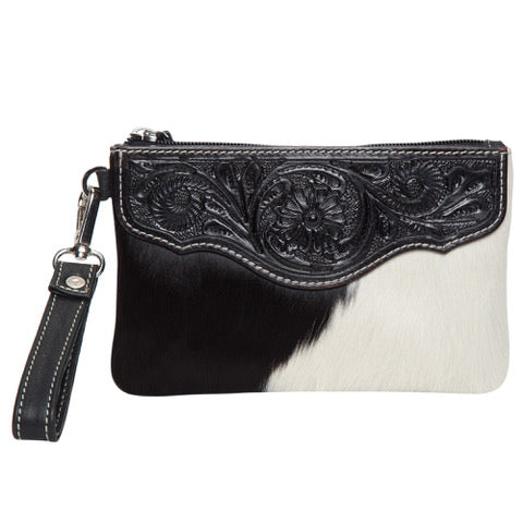 Peta Cowhide Clutch