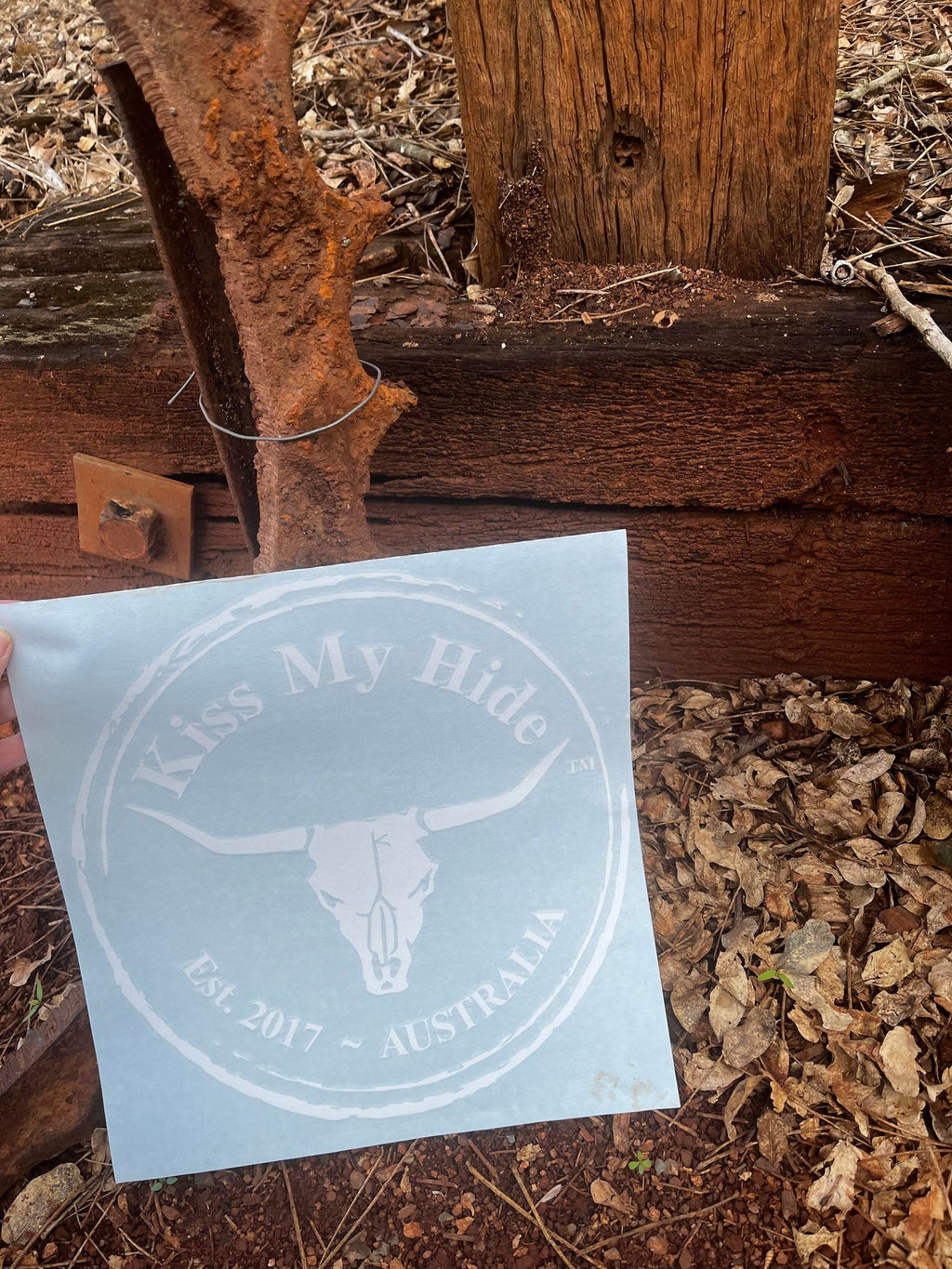 New Logo White Sticker Decal