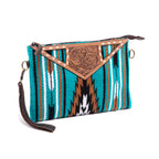Cass - Tooled Saddle Blanket Large Clutch